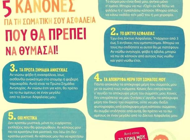 5 κανόνες για την σωματική σου ασφάλεια